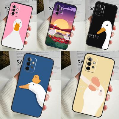 Cartoon Funny Goose Phone Case For Samsung Galaxy A53 A33 A13 A12 A32 A52 A14 A34 A54 A15 A25 A35 A55 A71 A51