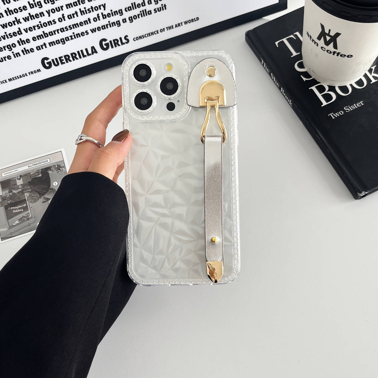 

Высококачественный чехол для телефона с бриллиантовым ремешком для мобильных телефонов 7/8/X/XSMAX/XR/7Plus/8Plus/11/12/13/14/15 15 plus