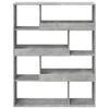 Bookshelf Concrete Grey 100 x 33 x 125.5 cm Engineered Wood