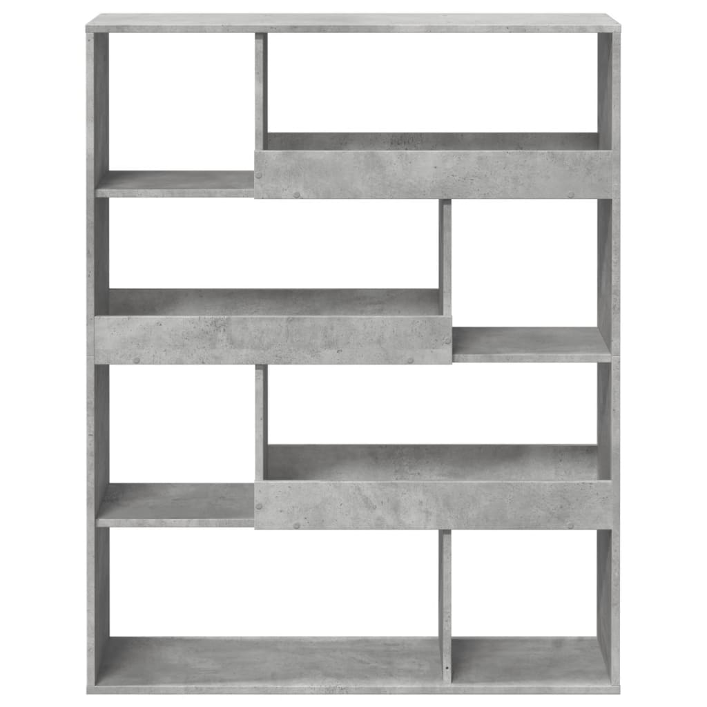 Bookshelf Concrete Grey 100 x 33 x 125.5 cm Engineered Wood