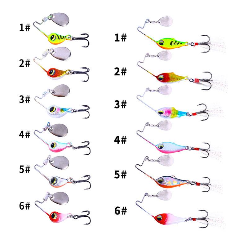 4g 8g 10g 15g 20g Fishing Lures Wobble Rotating Metal Vib Vibration Bait Fishing  Artificial Hard Baits Spinner Spoon Lure Pesca
