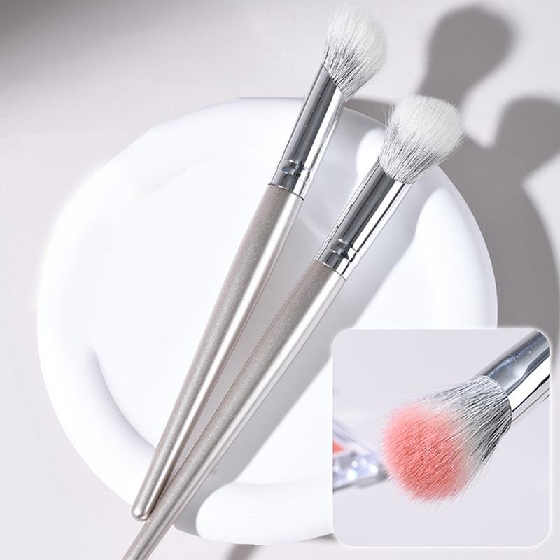 Kątowy pędzel do różu Pędzel do różu w pudrze Kremowy róż Płynny róż Pędzel do makijażu Skośny Precyzyjny pędzel do różu Narzędzia do makijażu Narzędzie kosmetyczne