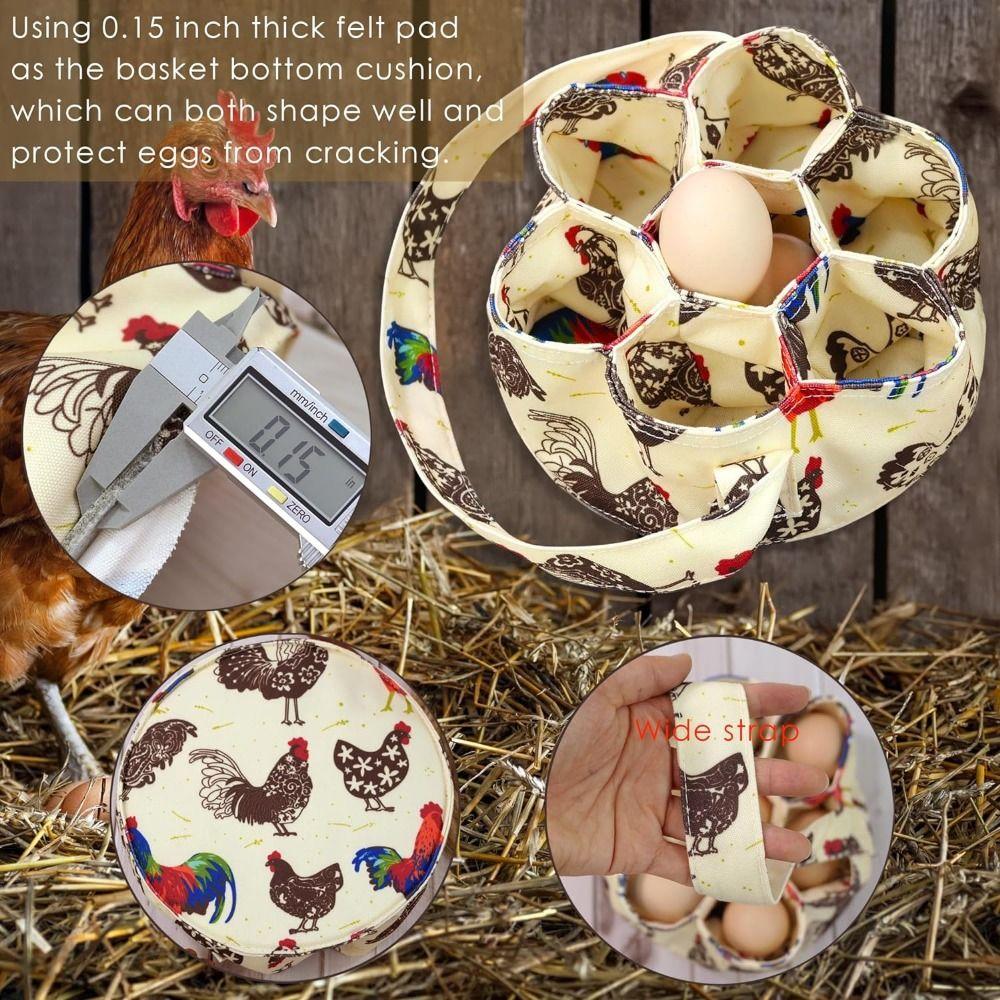 Portable Eggs Gathering Bags Soft Easter Egg Collector Funny Eggs Collecting Basket  Garden