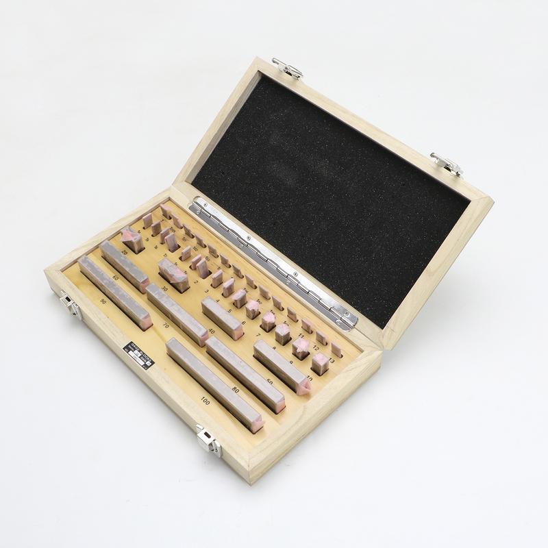 SHANHR 38Pcs/Set 1 Grade 0 Grade Inspection Block Gauge Test Caliper Blocks Measurement Instruments