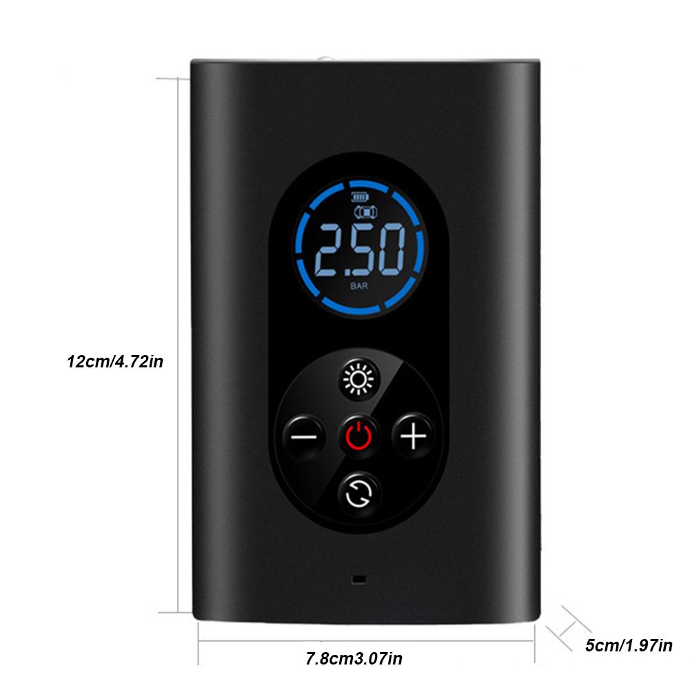 150PSI Taşınabilir Akıllı Hava Kompresörü LED Işıklı 4000mAh Kablosuz Şişirme Pompası Dijital Kablosuz Hava Pompası Araba Bisiklet Topları için