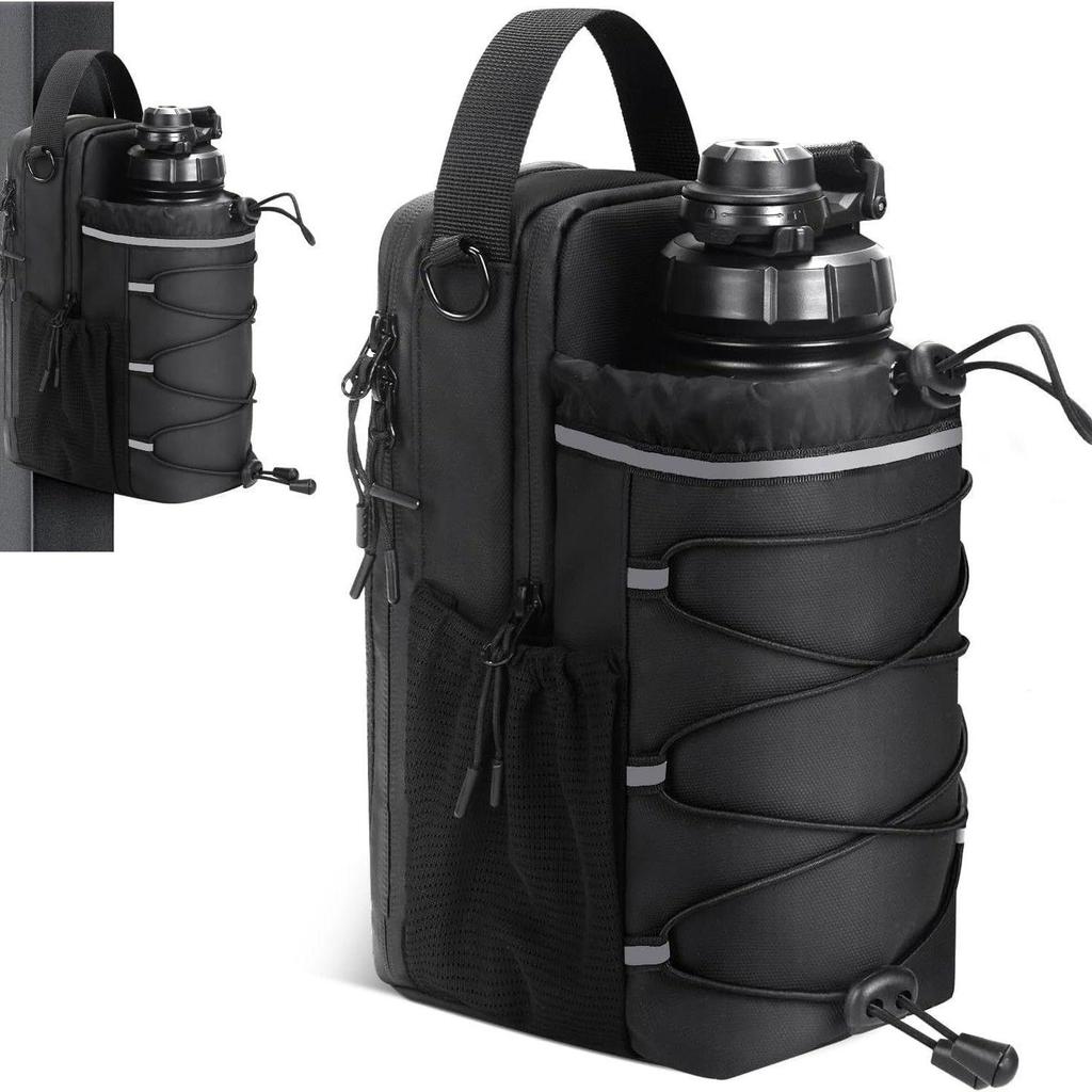 Magnetic Fitness Water Bottle Crossbody Bag - Large Capacity Gym-Ready