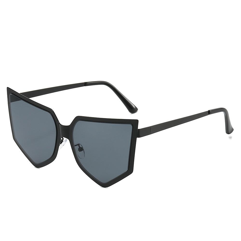 JYL TS Sunglasses UV Polygon Minimalist Street/3760 B-2481 печёночный