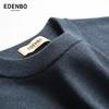 Edenbo Men's Soft Thick Wool Blend Round Neck Sweater