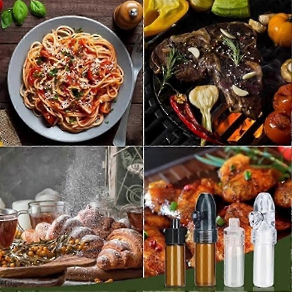 4ks skleněný dávkovač prášku s trychtýřem, přenosný cestovní dávkovač koření, průhledné plnitelné lahvičky