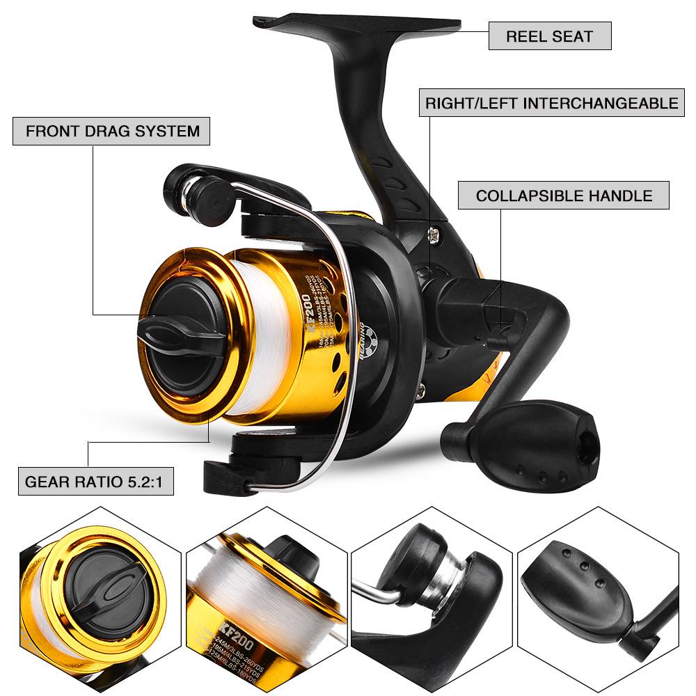 Beginner Long Cast Spinning Sea Fishing Rod & Reel Combo Set (1.5M/1.8M)