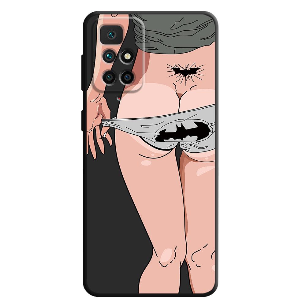 

Сексуальный чехол с рисунком задницы для девочек для Xiaomi Redmi Note 8T 11T 11 Pro 10 Lite 10S 9S 9 8 11S 7 11E 4G Note10, матовая черная задняя крышка Redmi Note 7