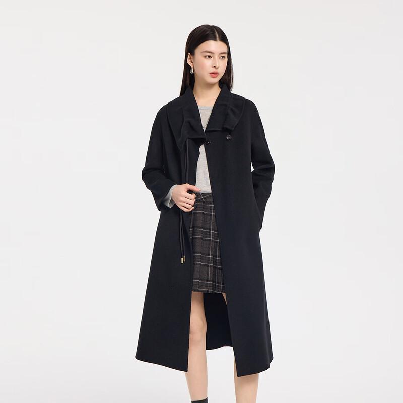 FivePlus Women's Double-Breasted Wool Blend Coat