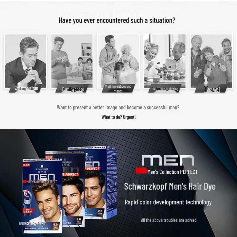 Schwarzkopf Men's Hair Dye Cream