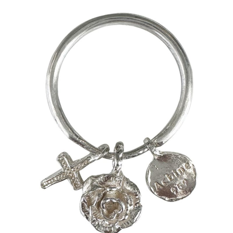 

ACBINE Кільце з трояндою та хрестом 8