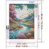 5d DIY Diamond Painting Cross Stitch Abstract Spring Scenery Diamond Embroidery Mosaic Full Round Drill Home Decor Arts