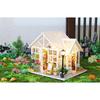 Sosa Florist Romantic DIY Dollhouse Kit, Miniature Collection for Beginners, Includes Acrylic Case (M-009)