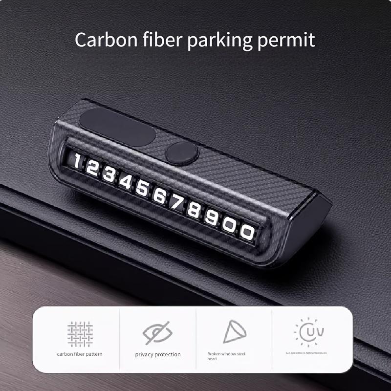 

1PC Temporary parking, mobile phone, mobile phone, moving car number plate, ornament, number retention safety hammer чёрный