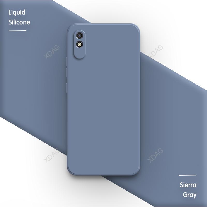 Soft Phone Case for Redmi 9A T 9T 9C NFC 9i Sport Activ Power 9 India AT 9AT Liquid Silicone Simple Protect Original Back Covers