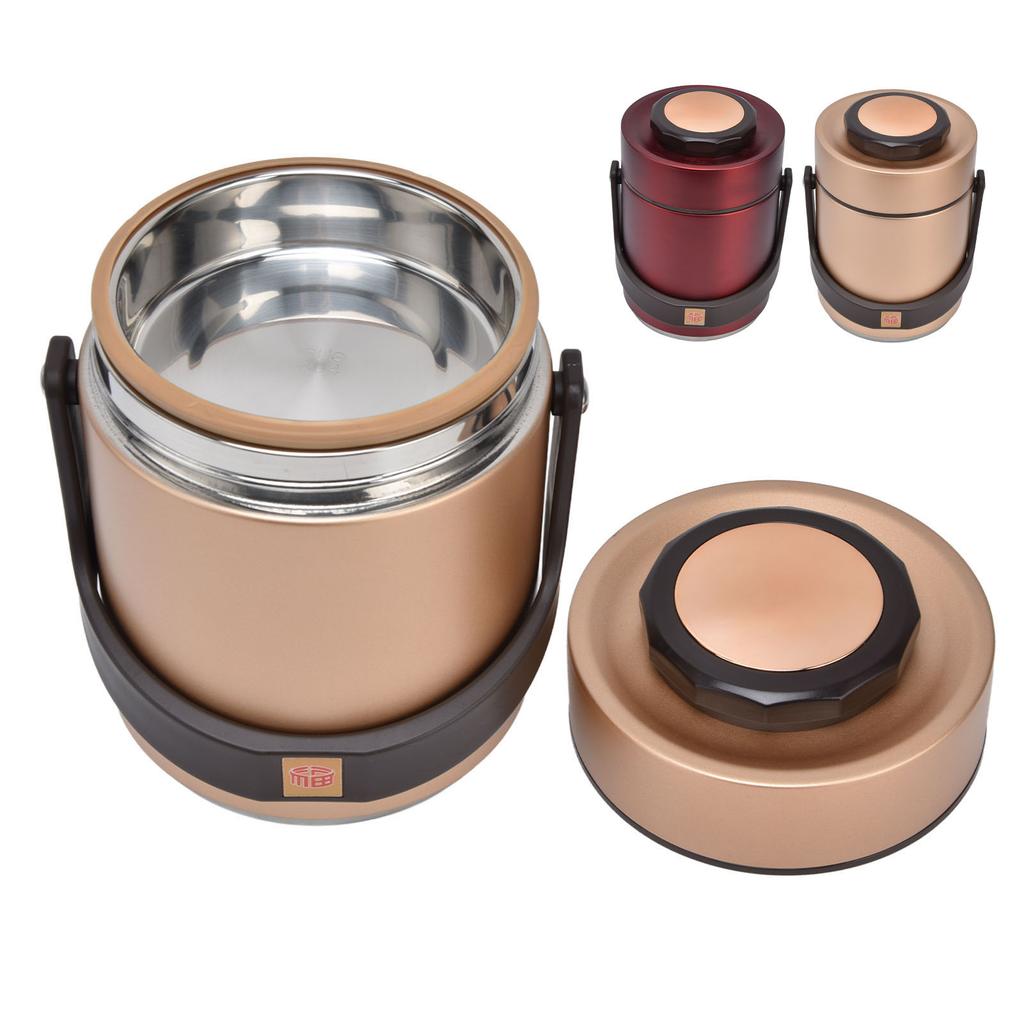 Vacuum Bento Lunch Box 304 Stainless Steel 3 Layer Portable Insulated Food Jar For Students Office Worker Work Travel Picnic