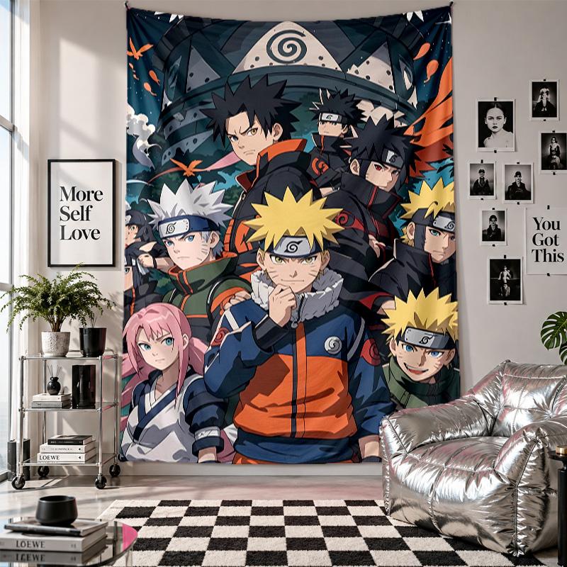 Wall TapestryNaruto Art Hanging Cloth Decorative Background Cover for Room Decoration