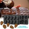 10 Grids Schädel Eiswürfel Form Silikon Eiswürfel Tray Cube Maker DIY Whisky Cocktail Ice Ball Mold Schokolade Gebäck Form