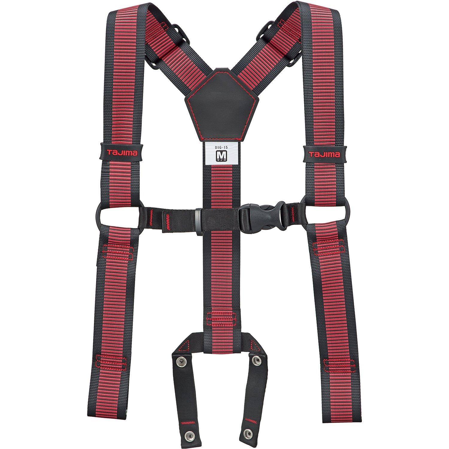 

Tajima Safety Belt Suspender Limited M Line Red Electrical Safe Work at High YPLM-LRE [Fall Prevention, Work, Places] красный