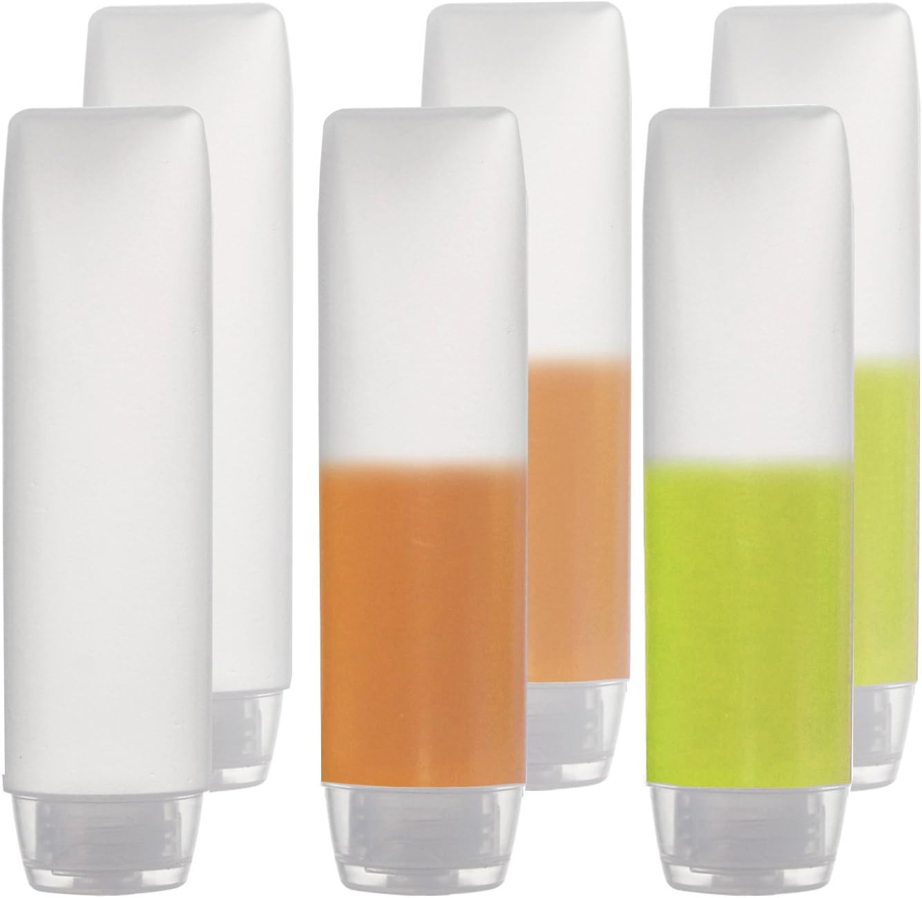 PE squeeze bottles, travel-size bottles, facial cleanser bottles, lotion squeeze tubes 3pc 30ml слоновая кость