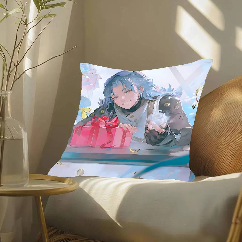 Aalto Game W-Wuthering Waves Pillow Case Fashion Square Pillowcase Bedroom Sofa Room Ins Decoration Leisure