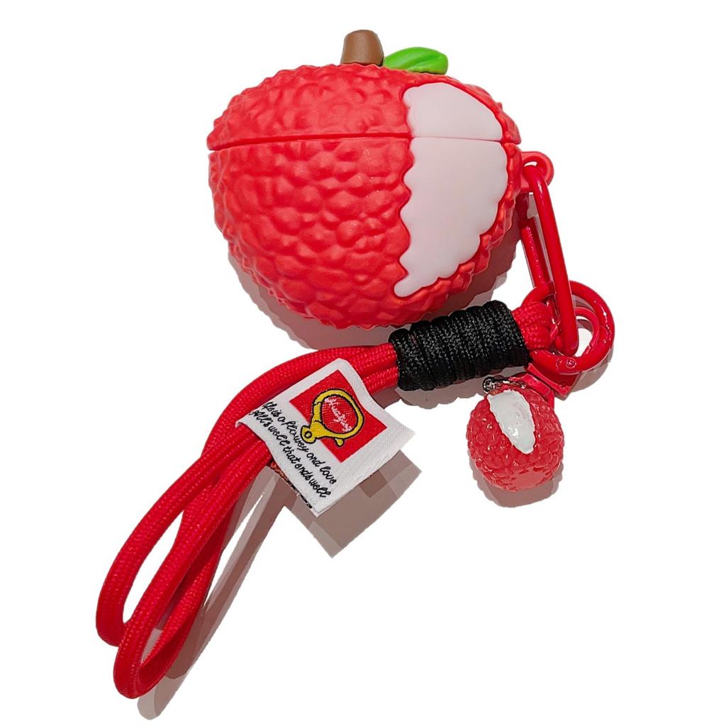 Cute electroplated lychee AirPods pro apple bluetooth headset case 1/1/1/1st generation cartoon protective case