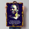 Martin Luther King Jr Portrait Metal Wall Art Inspirational Quote Decor for Home Office Decorative Hanging Sign