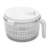 Salad Spinner with Removable Lid Hand Crank Vegetable Fruit Washer Dryer Quick Drainage For Kitchen Use