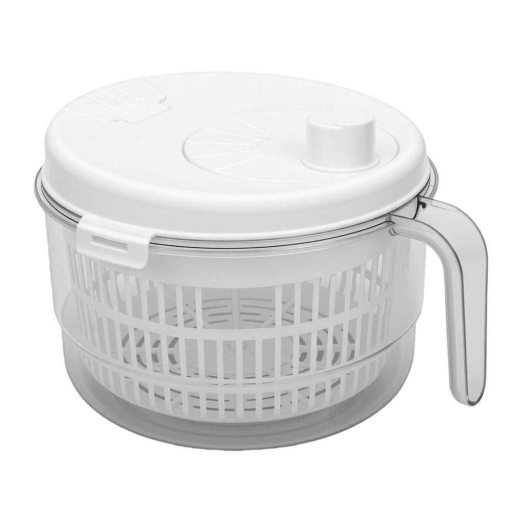 Salad Spinner with Removable Lid Hand Crank Vegetable Fruit Washer Dryer Quick Drainage For Kitchen Use