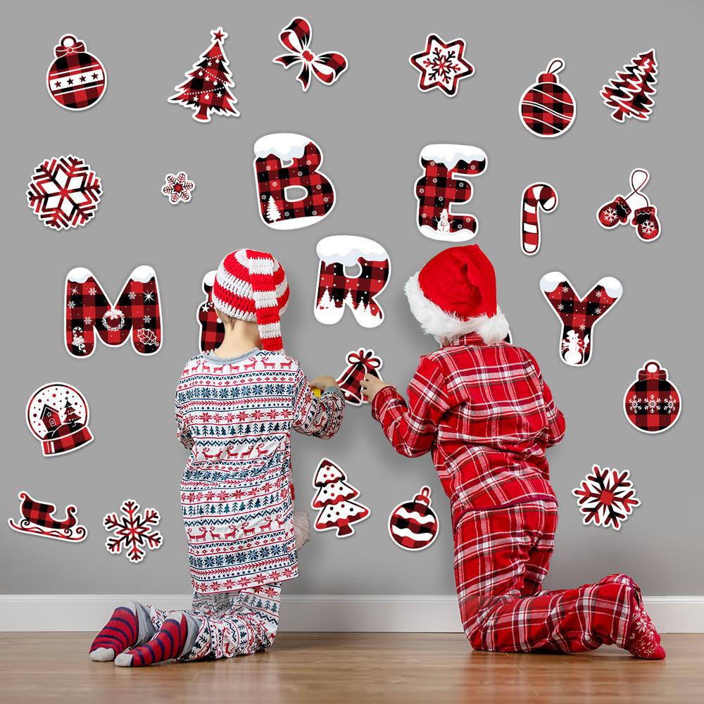 Alphabet Christmas Snowflake Paper Diy Card Stickers Decor For Events Holiday