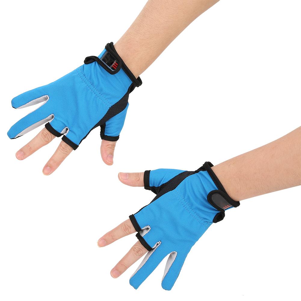 Outdoor Fishing Gloves Breathable Sweat Absorbing 3 Fingerless Sun Protection for All SeasonsFishing Gloves