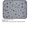 Self Warming Pet Mat Star Pattern Thermal Cat Mat Dog Crate Pad with Anti Slip Backing Washable Warm Pee Pad for Indoor Dogs Cats Couch Floor Use