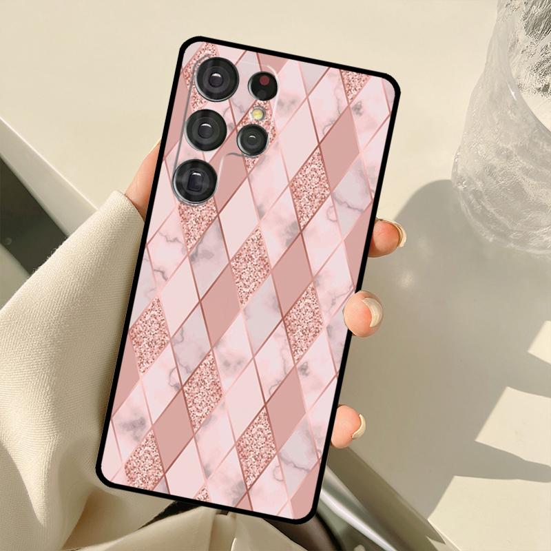 Love Rose Gold Style Case For Samsung Galaxy S23 Ultra S21 S22 S24 S25 Ultra S9 S10 Plus S25 FE S20 FE Back Cover