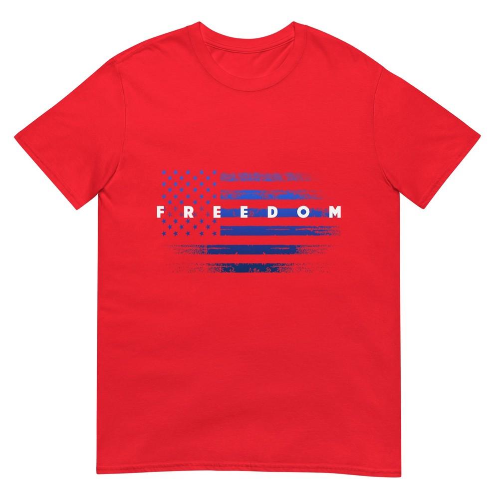 Patriotic Pride Grunge American Flag Freedom TShirt S