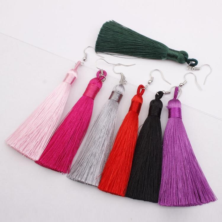 3 Pairs Women Boho Fashion Long Tassel Earrings