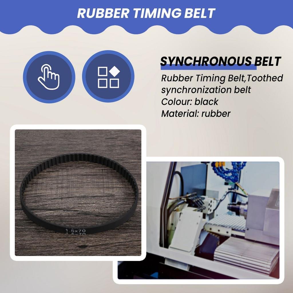 5Pcs Synchronous Belt Rubber Timing Belt M15X70Tx95mm Cj0618 SIEG C2