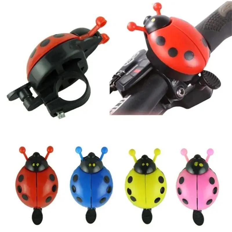 2024 New Fashion Bicycle Ladybug Beetle Car Mountain Bike Horn Bike Accessories Bike Horn  Bicycle Bell 1pc