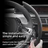 Suitable for Citroen Anti-Slip Buckle Segmented Suede Steering Wheel Cover, Anti-Slip and Durable, for C3 C4 X Berlingo C5 Aircross Jumper Spacetourer