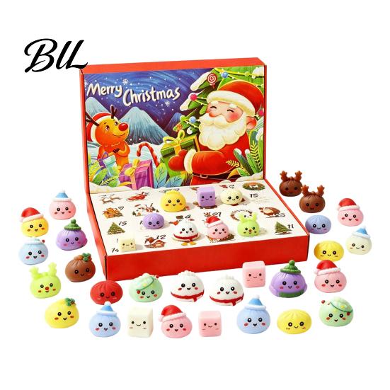Christmas Advent Calendar for Kids Calendar, 24 Day Countdown Box with Mystery Figures, Holiday Decoration Festive Decor Room And Home Collectible Toy