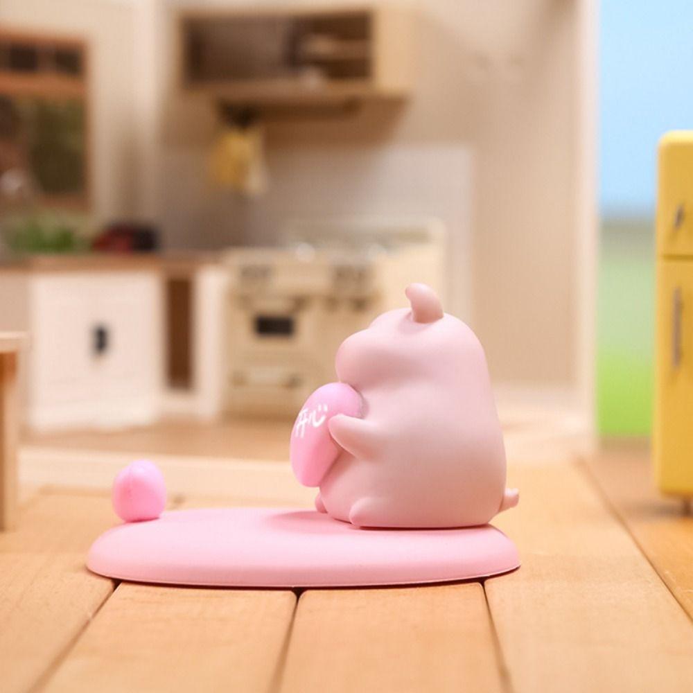 Pig Shaped Cartoon Pig Phone Stand Lovely Cute Pig Phone Rack Desktop Decoration