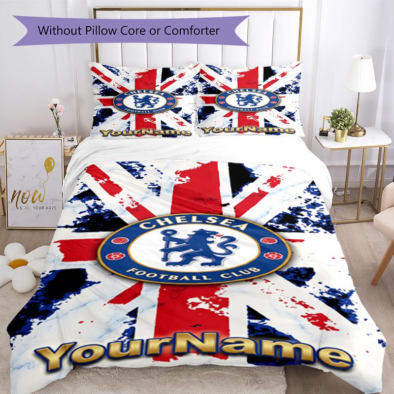 Chelsea Customize Your Name Bedding Set Breathable Duvet Cover with Pillowcases Home Decoration Birthday Gift