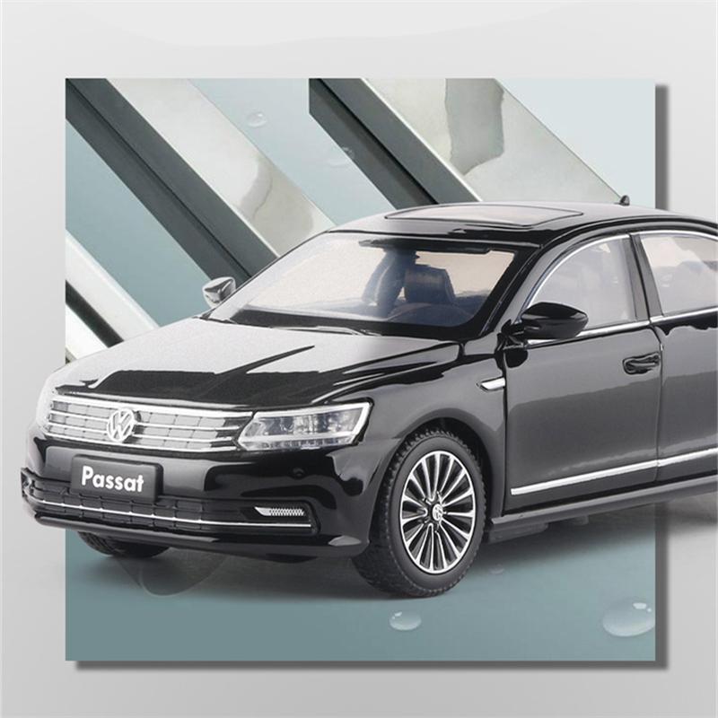 TCFJN1 1:32 VW Passat 380 TSI Alloy Car Model Diecast Metal Toy Car Vehicles Model High Simulation Sound and Light Collection Kids Gift