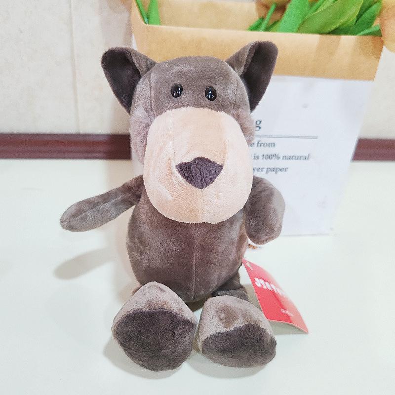 Plush Forest Animal Dolls: Lion, Elephant, Tiger, Monkey, and Deer - Children's Toys