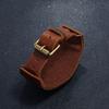 Mens Vintage Leather Bracelet Watch Accessory Adjustable Cuff Style Brown Black Retro Design