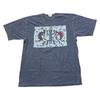 Vintage Waves Single Stitch T-shirt Vancouver Aztec Graphic Blue Mens