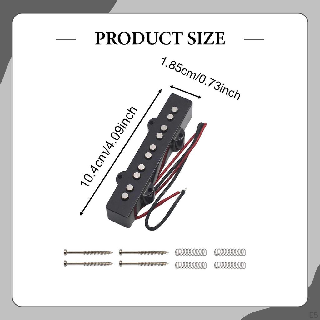 Bass Instrument Accessory Easy To Install Pickup Tuner Single Coil