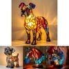 Creative Panda Dolphin Lion Leopard Dog Animal Resin Led Night Light Ornament For Desk